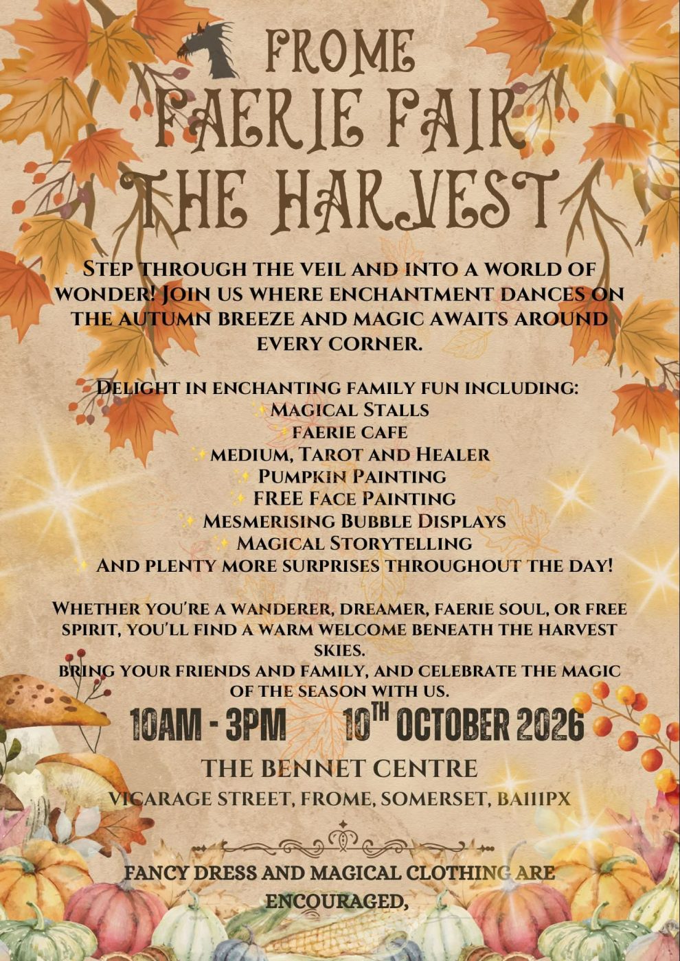Poster for FROME FAERIE FAIR THE HARVEST