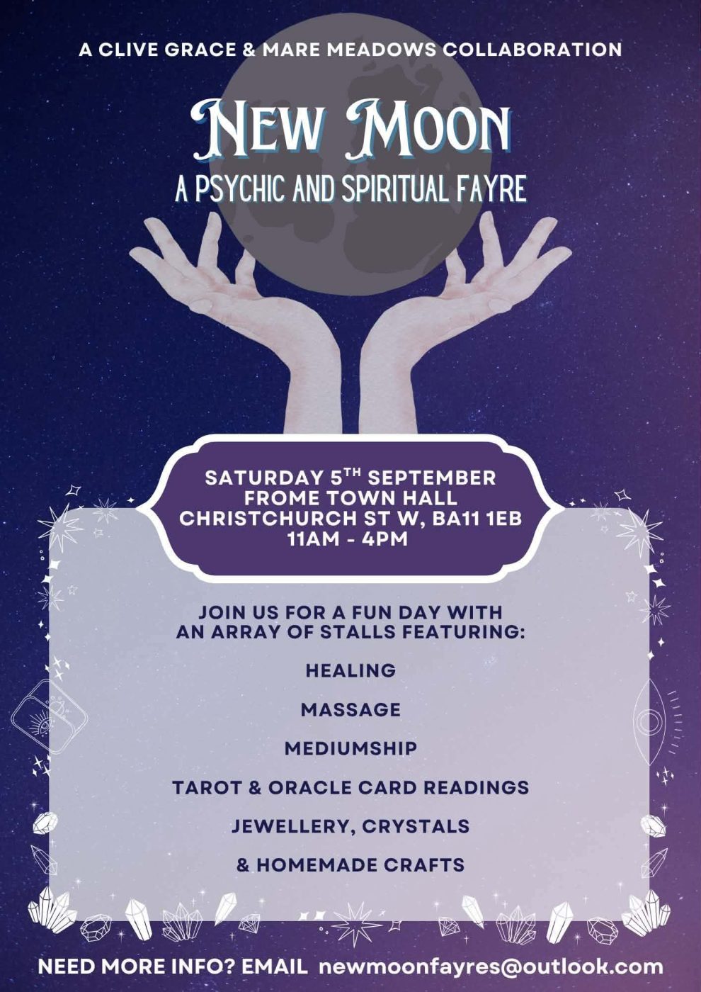 Poster for NEW MOON A PSYCHIC AND SPIRITUAL FAYRE